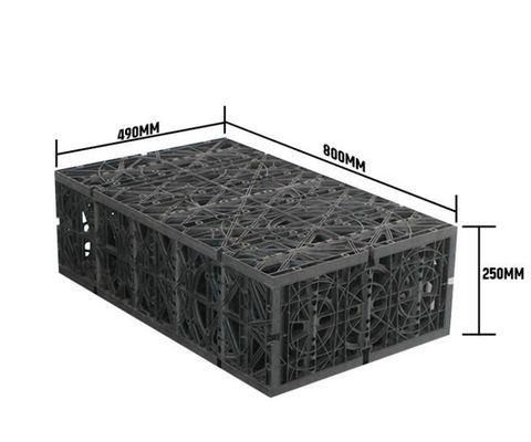 Plug-in geocellular tank voor stormwaterinfiltratie en regenwateropvangsysteem