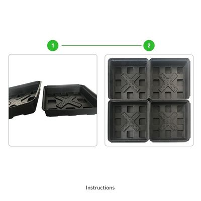 Vierkante vorm Hdpe plantenbak dak terras tuin pot planten voor buiten vermenigvuldiging kits