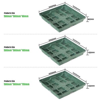 Vierkante kunststof tuin bloempot planten met Hdpe materiaal en niet-gecoat afwerking
