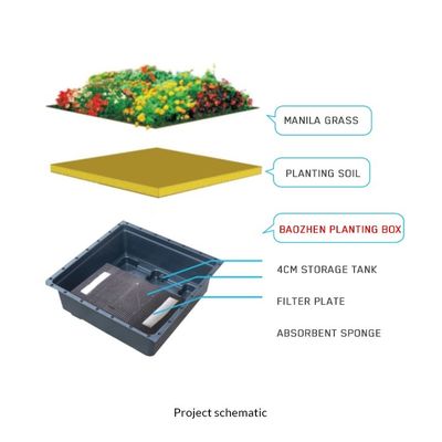 Ondersteuningsruimte Ruimte Selectie Plastic Plant Tray voor Home Garden Flower Pot en Planter