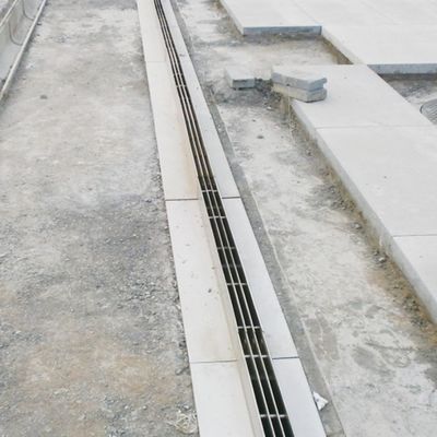 Autowasvloer water afvoer rooster van roestvrij staal met aangepast afvoerkanaal