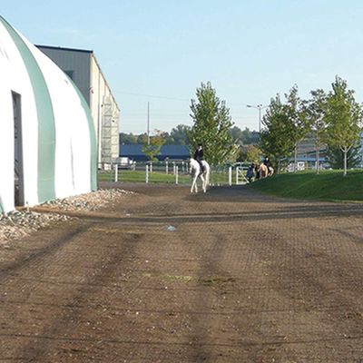 Plastic Pavers voor de grond Geocelle grind Paddock Raster Paard Gras en boerderij
