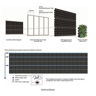 Verticale moos tuin groene planten wandpaneel Afwerking niet gecoat Per vierkante meter 4