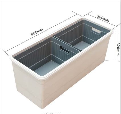 Plastic tuinbak voor bloemen/groene planten Verbeter uw tuinbouw ervaring