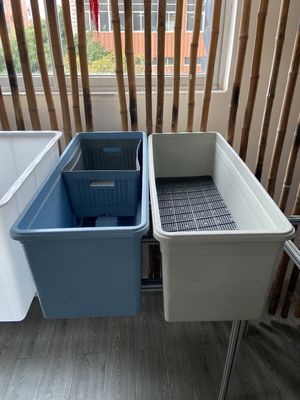 Plastic tuinbak voor bloemen/groene planten Verbeter uw tuinbouw ervaring