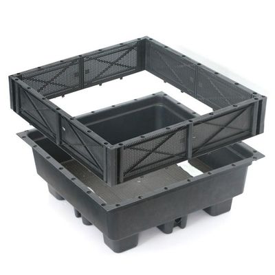 Makkelijk te monteren plastic tuin bloempot voor decoratieve en vergroening van de tuin
