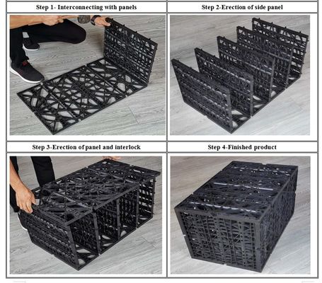 Smart Stormwater Modules Plug-in Soakaway Crate met 117L wateropslagcapaciteit