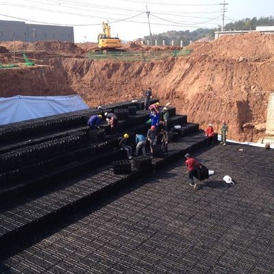 Eco-vriendelijke regenwatermodule HDPE-attenuatietank met video-technische ondersteuning